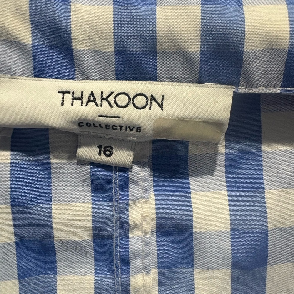 Thakoon × RTR Blue Gingham Dress - Picture 7 of 11